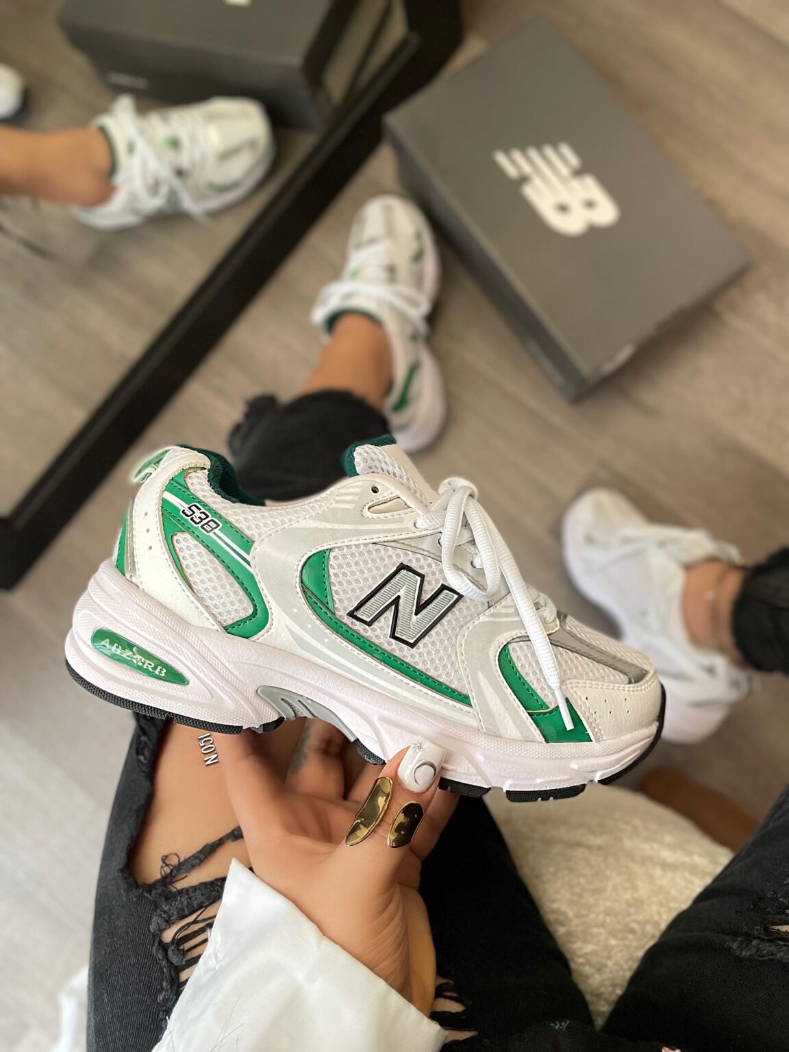 Zapatillas Nb New Balance Tiendas Lima NEW BALANCE 530 WHITE GREY NAVY  Golden Store