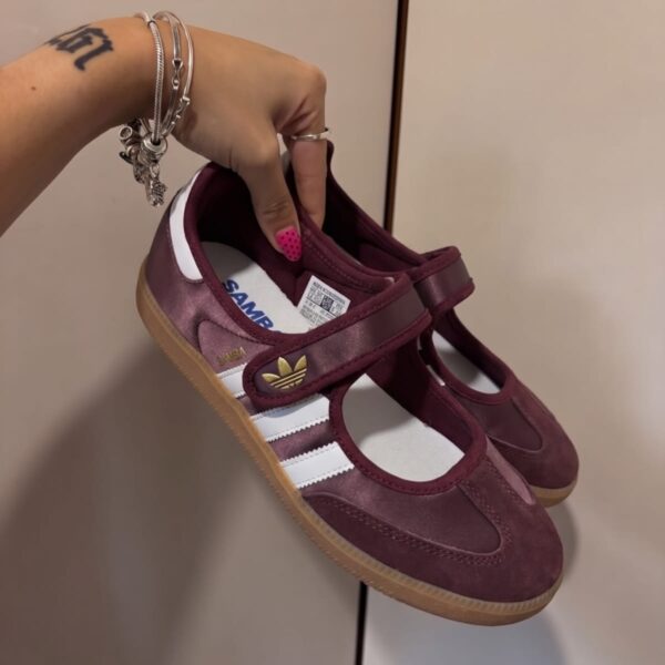 Adidas Mary Jane   Borgoña